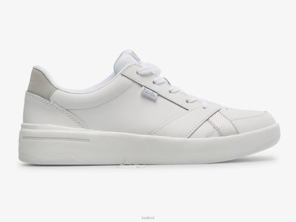 schoenen Keds de court leren sneaker wit vrouwen 86BZ98