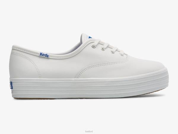 schoenen Keds de leren platform sneaker wit vrouwen 86BZ101