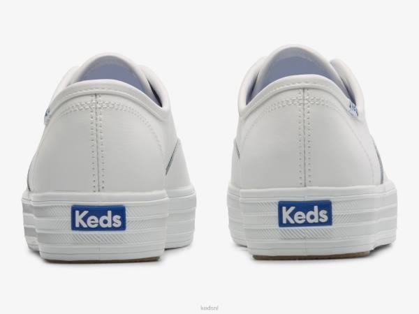 schoenen Keds de leren platform sneaker wit vrouwen 86BZ101