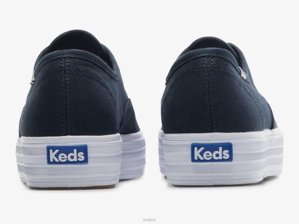 schoenen Keds de platform canvas sneaker marine vrouwen 86BZ88