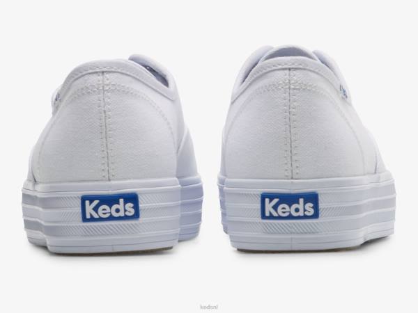 schoenen Keds de platform canvas sneaker wit vrouwen 86BZ87