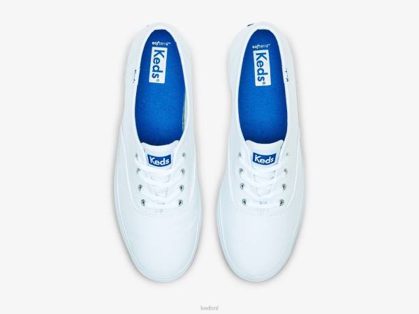 schoenen Keds de platform canvas sneaker wit vrouwen 86BZ87