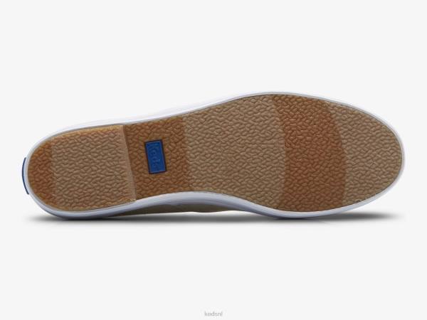 schoenen Keds de platform sneaker van metallic textiel zilver vrouwen 86BZ170