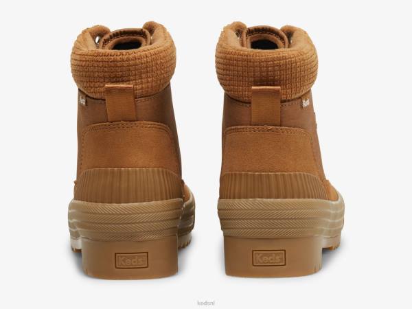 schoenen Keds fielder laars waterbestendig suède met thinsulate bruinen vrouwen 86BZ207