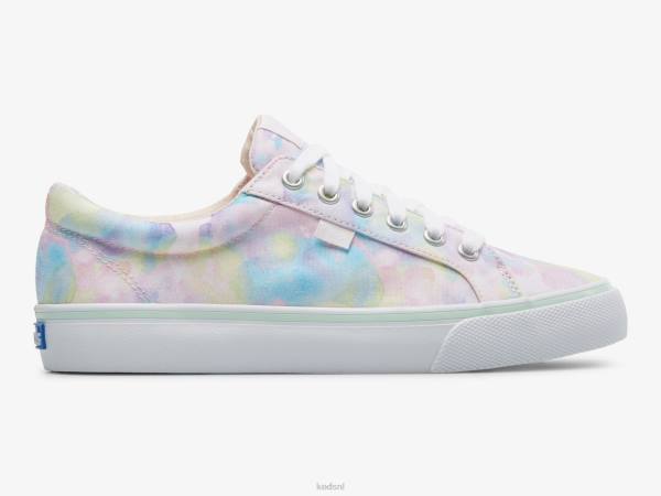 schoenen Keds jump kick canvas sneaker met abstracte bloemenprint roze vrouwen 86BZ169