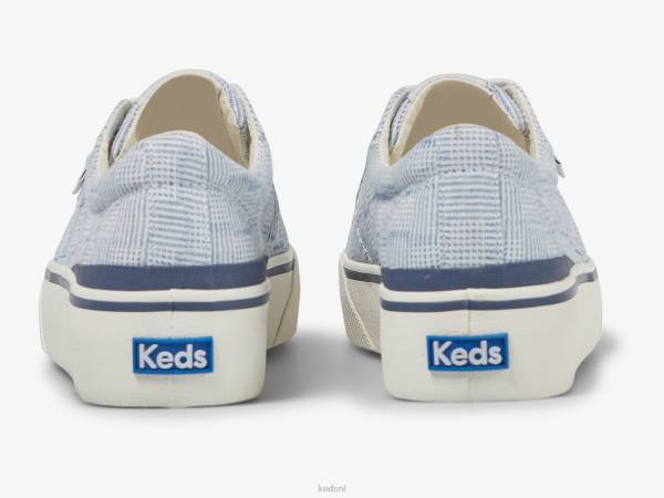 schoenen Keds jump kick duo canvas gearceerde sneaker blauw vrouwen 86BZ157