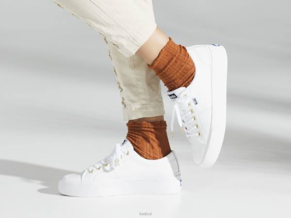 schoenen Keds jump kick duo leren sneaker wit vrouwen 86BZ85