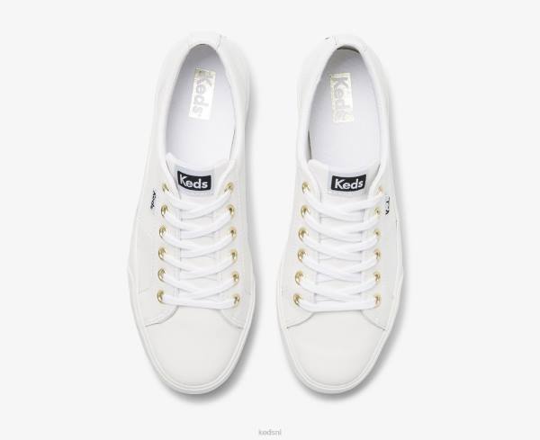 schoenen Keds jump kick duo leren sneaker wit vrouwen 86BZ85