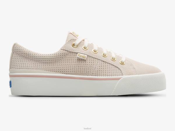 schoenen Keds jump kick duo perf suède sneaker lichtroze vrouwen 86BZ196