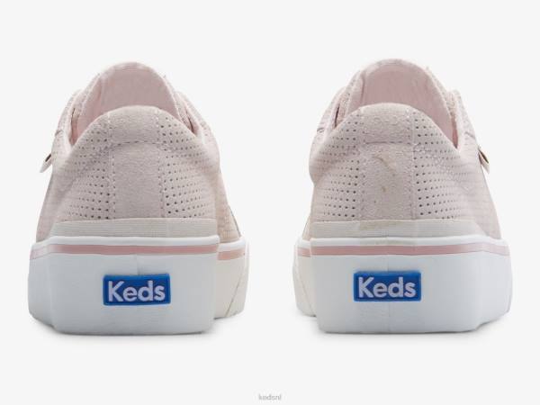 schoenen Keds jump kick duo perf suède sneaker lichtroze vrouwen 86BZ196