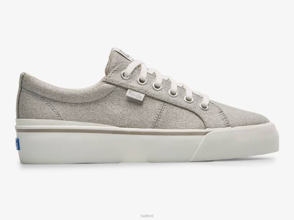 schoenen Keds jump kick duo textiel metallic sneaker zilver vrouwen 86BZ200
