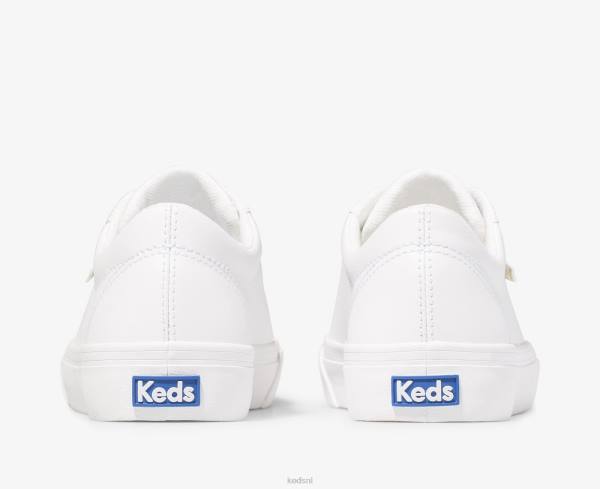 schoenen Keds jump-kick leren sneaker wit goud vrouwen 86BZ84