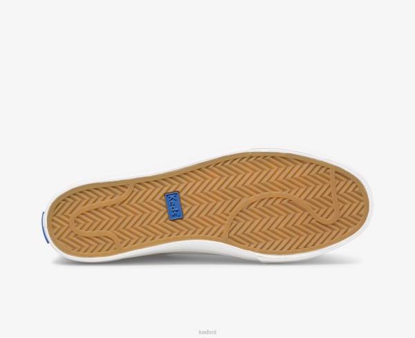 schoenen Keds jump-kick leren sneaker wit goud vrouwen 86BZ84