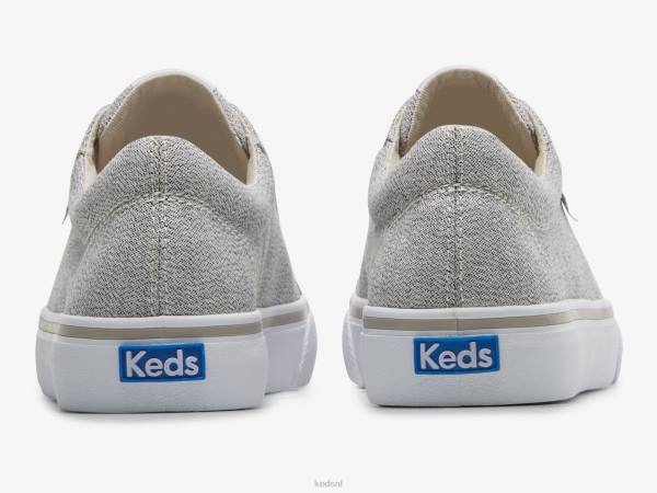 schoenen Keds jump kick textiel lineaire statische sneaker grijs vrouwen 86BZ205