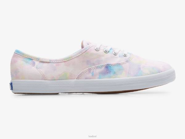 schoenen Keds kampioen abstracte print sneaker roze vrouwen 86BZ159