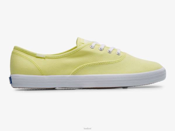 schoenen Keds kampioen canvas seizoensgebonden wasbare sneaker zonnige limoen vrouwen 86BZ174