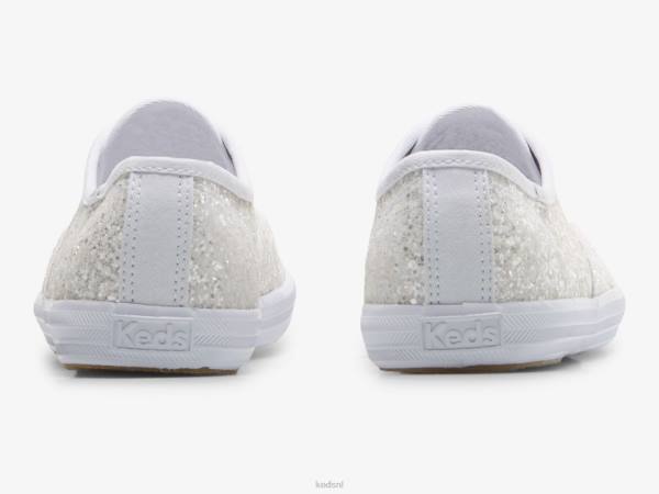 schoenen Keds kampioen glitter feestelijke sneaker wit vrouwen 86BZ107