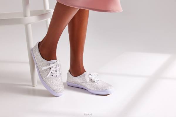 schoenen Keds kampioen glitter feestelijke sneaker zwart vrouwen 86BZ103