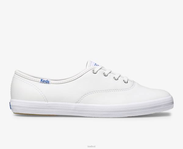 schoenen Keds kampioen originele leren sneaker wit vrouwen 86BZ111