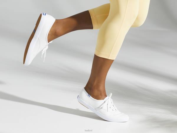 schoenen Keds kampioen originele leren sneaker wit vrouwen 86BZ111