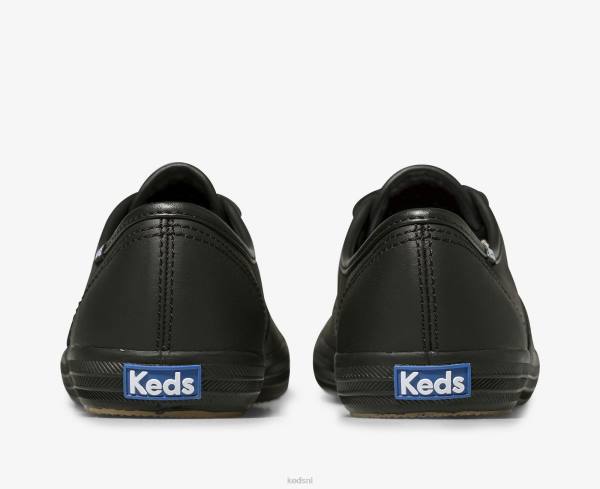 schoenen Keds kampioen originele leren sneaker zwart vrouwen 86BZ112