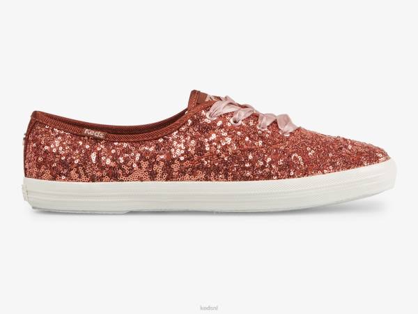 schoenen Keds kampioen pailletten feest sneaker verbrande sienna vrouwen 86BZ188