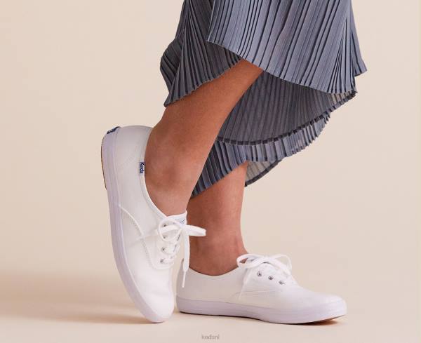 schoenen Keds kampioen prestatie. sneaker van biologisch katoen wit vrouwen 86BZ108