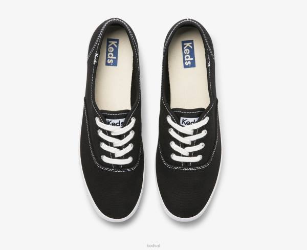 schoenen Keds kampioen prestatie. sneaker van biologisch katoen zwart vrouwen 86BZ109