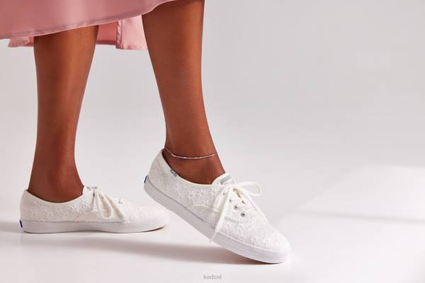 schoenen Keds kampioen starburst veterschoen sneaker wit vrouwen 86BZ153