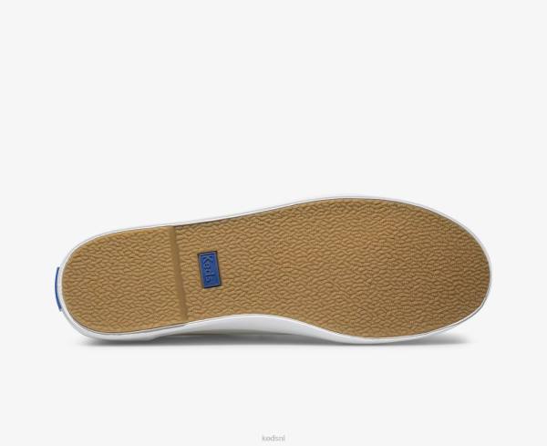 schoenen Keds kickstart leren sneaker wit Blauw vrouwen 86BZ91