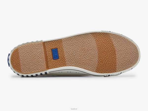 schoenen Keds kickstart sneaker met tennisstrepen witte marine vrouwen 86BZ203