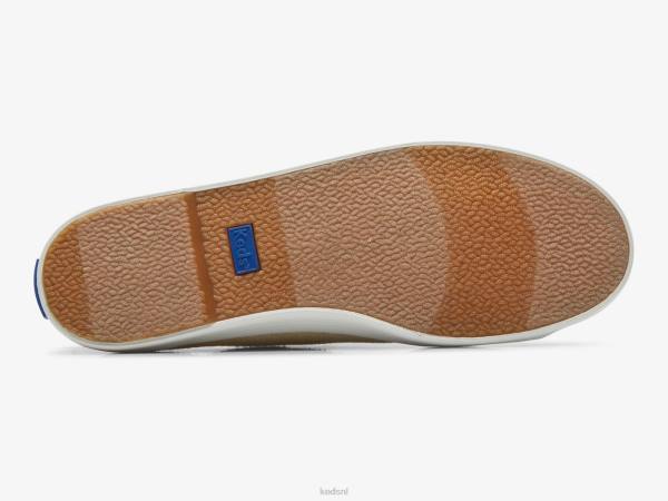 schoenen Keds kickstart sneaker van metallic textiel natuurlijk zilver vrouwen 86BZ175