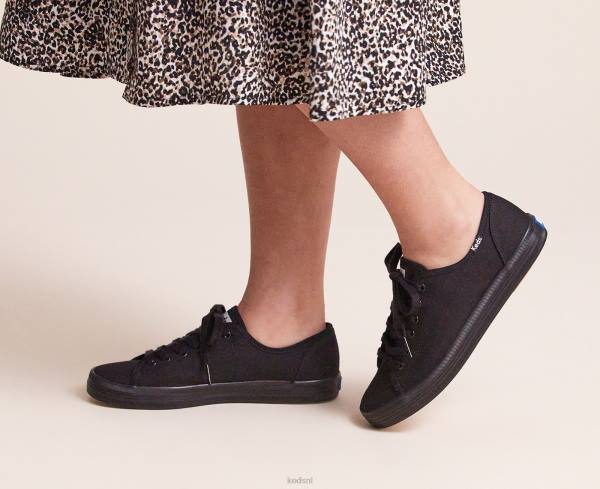 schoenen Keds kickstart-sneaker zwart vrouwen 86BZ124