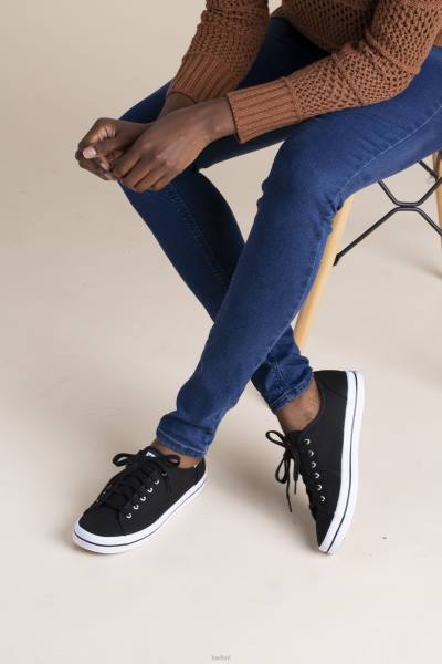 schoenen Keds kickstart-sneaker zwart vrouwen 86BZ125