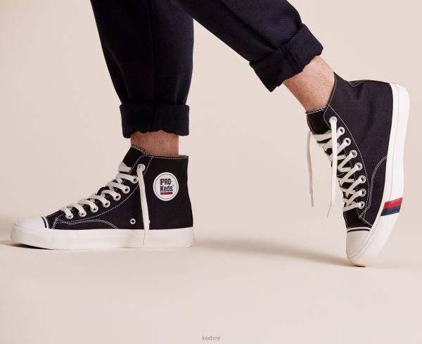 schoenen Keds koninklijke hoge sneaker zwart uniseks 86BZ141