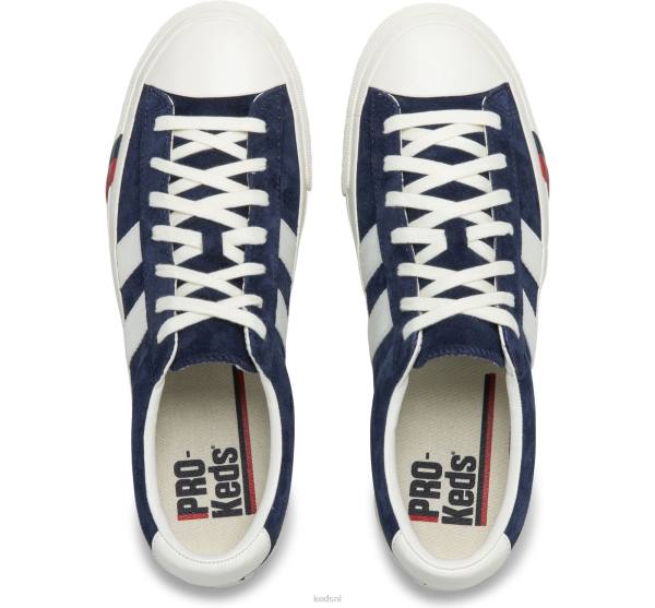 schoenen Keds koninklijke plus suède sneaker marine uniseks 86BZ139