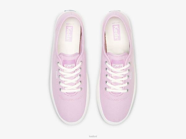 schoenen Keds luchtige canvas sneaker lila vrouwen 86BZ199
