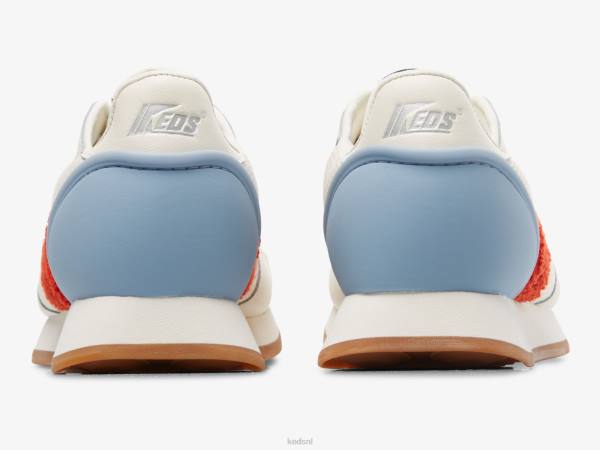schoenen Keds renaissance badstof sneaker wit rood vrouwen 86BZ173