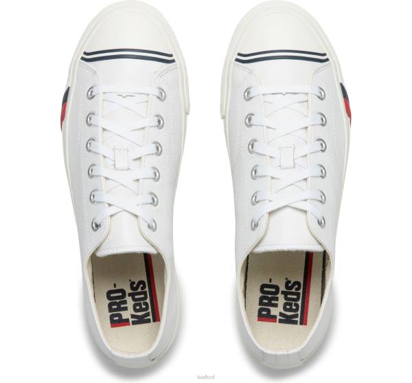 schoenen Keds royal lo klassieke leren sneaker wit uniseks 86BZ136