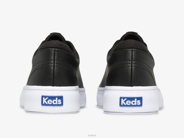 schoenen Keds steegje leren sneaker zwart vrouwen 86BZ126