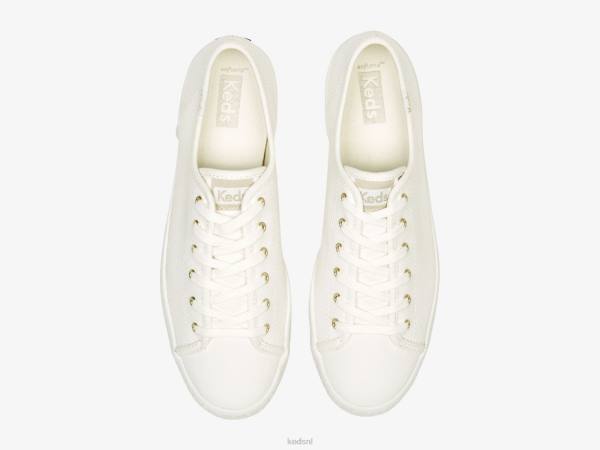 schoenen Keds triple kick canvas reliëf sneaker met foxing Sneeuwwitje vrouwen 86BZ171