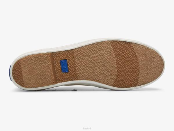 schoenen Keds triple kick canvas sneaker met bloemenprint bruin wit vrouwen 86BZ185