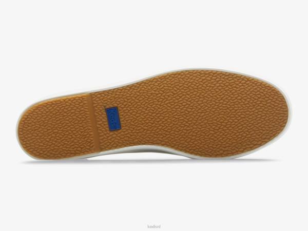 schoenen Keds triple up canvas foxing gestreepte sneaker wit grijs vrouwen 86BZ183