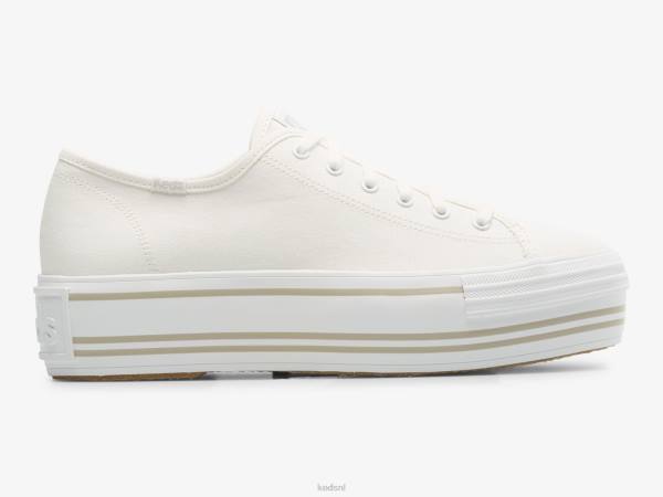 schoenen Keds triple up patchwork foxing sneaker wit vrouwen 86BZ191